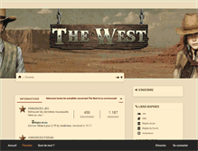 Tablet Screenshot of forum.the-west.fr