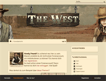 Tablet Screenshot of forum.the-west.de