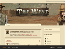 Tablet Screenshot of forum.the-west.nl