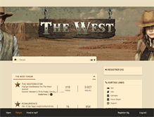 Tablet Screenshot of forum.the-west.dk